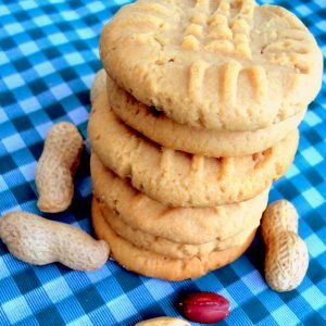 Bolachas de manteiga de amendoin