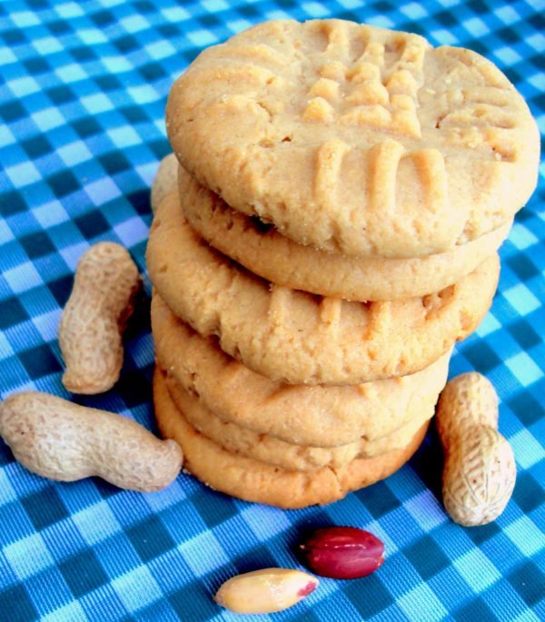 Bolachas de manteiga de amendoin