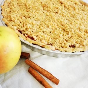 Tarte crumble de maçã